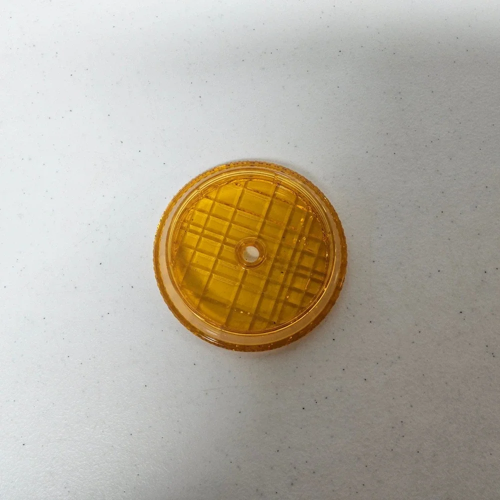 Starbucks Cold Cup Tumbler 24oz Amber‎ Orange Studded Grid 011134126